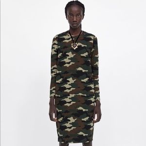 Zara camp textured weave dress